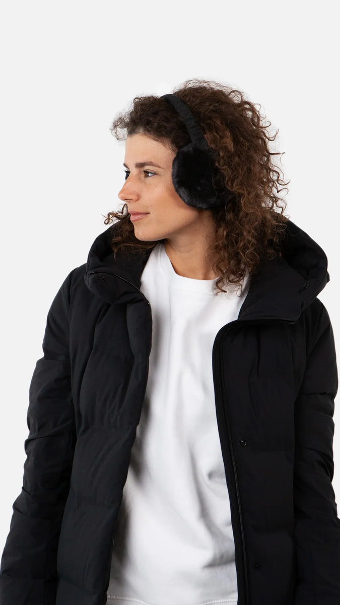 BARTS AMSTERDAM Plush Earmuffs Black LONDØNWORKS