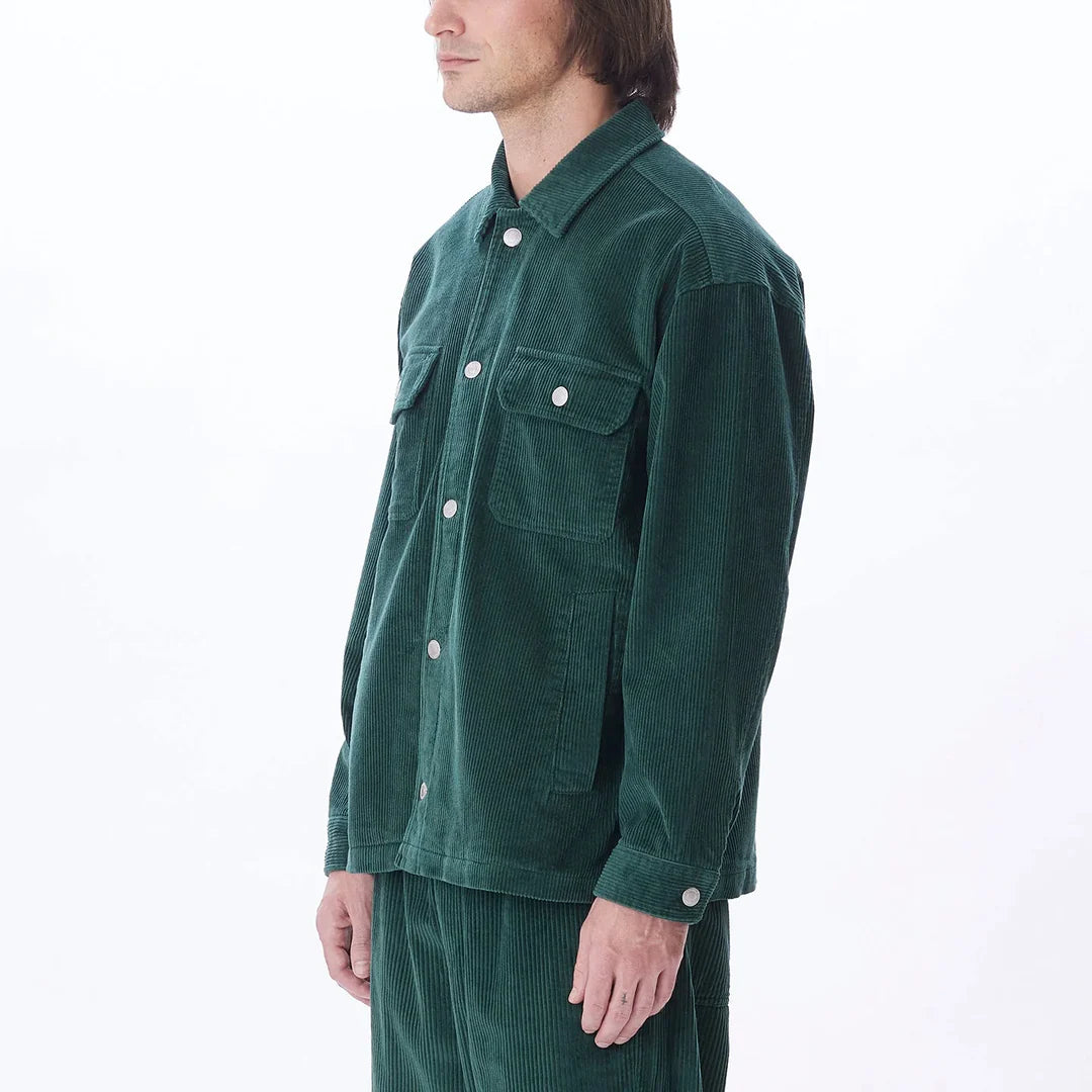 OBEY | Benny Cord Shirt Jacket | Dark Cedar