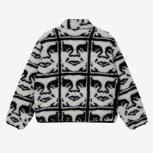 Load image into Gallery viewer, OBEY | Repeated Icon Sherpa Jacket | Black Multi - LONDØNWORKS