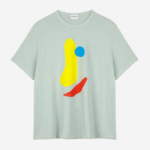 BOBO CHOSES | Smiling Mask Print T-Shirt | Turquoise - LONDØNWORKS
