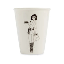 Load image into Gallery viewer, HELEN B | Porcelain Cup | Pin-Up Cake Girl - LONDØNWORKS
