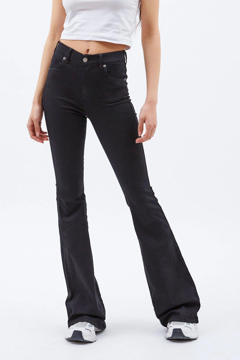 DR DENIM Macy Flared Jeans Black LONDONWORKS