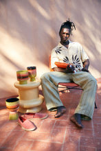 Load image into Gallery viewer, HKLIVING | Ceramic Retro Flower Pot | Lime Green - LONDØNWORKS