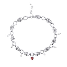 Load image into Gallery viewer, MYSTICUM LUNA | Scarlet Grace Pearl Choker | Stainless Steel - LONDØNWORKS