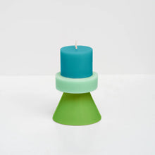 Load image into Gallery viewer, YOD&amp;CO | Stack Candle Mini B | Green/Ocean - LONDØNWORKS