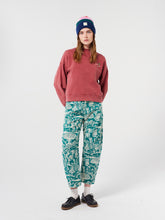 Load image into Gallery viewer, BOBO CHOSES | Embroidery Mock Neck Sweatshirt | Faded Burgundy - LONDØNWORKS