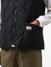 Load image into Gallery viewer, BHODE | Quilted Zip Gilet | Black - LONDØNWORKS