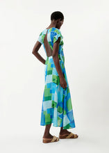 Load image into Gallery viewer, FRNCH | Coraly Dress | Geo Blue - LONDØNWORKS