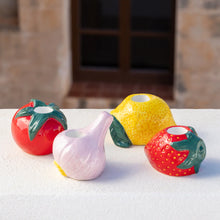 Load image into Gallery viewer, TALKING TABLES | Ceramic Tomato Candle Holder | Red - LONDØNWORKS
