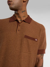 Load image into Gallery viewer, DICKIES | Rocky Knit Polo Shirt | Brown - LONDØNWORKS