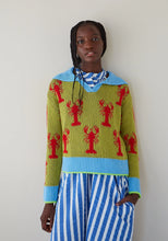 Load image into Gallery viewer, DR BLOOM | Lobster Sweater | Green - LONDØNWORKS