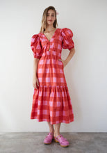 Load image into Gallery viewer, DR BLOOM | Joy Vichy Dress | Red & Pink - LONDØNWORKS