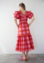 Load image into Gallery viewer, DR BLOOM | Joy Vichy Dress | Red & Pink - LONDØNWORKS