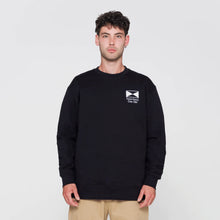 Load image into Gallery viewer, PARLEZ | Layou Crew Sweatshirt | Black - LONDØNWORKS