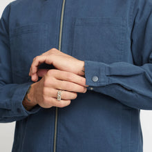 Load image into Gallery viewer, REVOLUTION | 3922 Overshirt with Zipper | Dark Navy - LONDØNWORKS