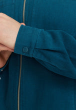 Load image into Gallery viewer, REVOLUTION | 3922 Overshirt with Zipper | Petrol - LONDØNWORKS