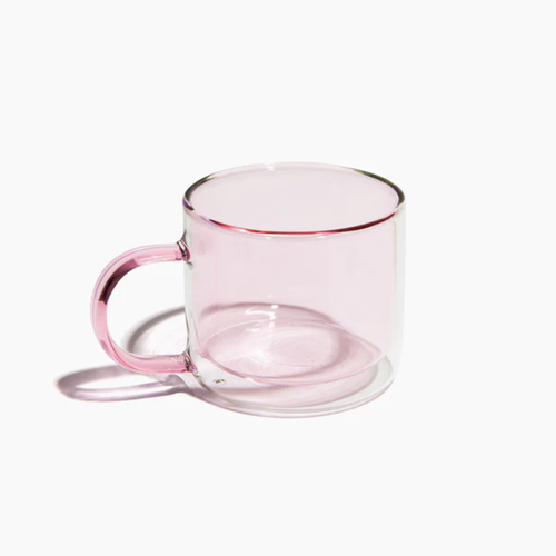 LONDONWORKS | Double Wall Borosilicate Glass Mug | Pink - LONDØNWORKS