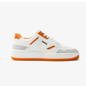 MoEa | GEN1 Orange Vegan Sneakers | Orange White & Suede - LONDØNWORKS