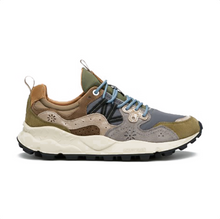 Load image into Gallery viewer, FLOWER MOUNTAIN | Yamano 3 Suede/Nylon Sneakers | Military-Grey-Light Brown - LONDØNWORKS