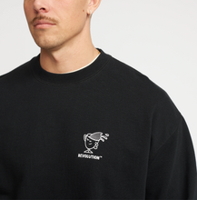 Load image into Gallery viewer, REVOLUTION | 2780 WAK Printed Crewneck | Black - LONDØNWORKS