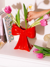 Load image into Gallery viewer, DOIY | Bow Vase| Red - LONDØNWORKS