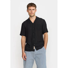 Load image into Gallery viewer, REVOLUTION | 3165 Cuban Shirt | Black - LONDØNWORKS