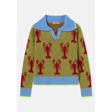 Load image into Gallery viewer, DR BLOOM | Lobster Sweater | Green - LONDØNWORKS