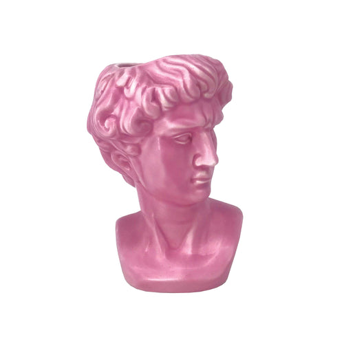 S & B | Small Greek Head Vase | Pink - LONDØNWORKS