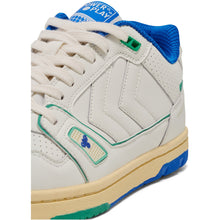 Load image into Gallery viewer, HUMMEL | Power Play LX-E AP1 Court Trainers | White-Blue-Green - LONDØNWORKS