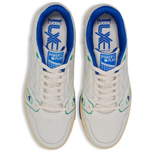 Load image into Gallery viewer, HUMMEL | Power Play LX-E AP1 Court Trainers | White-Blue-Green - LONDØNWORKS