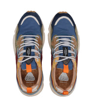 Load image into Gallery viewer, FLOWER MOUNTAIN | Yamano 3 Suede/Nylon Sneakers | Blue-Army Green - LONDØNWORKS