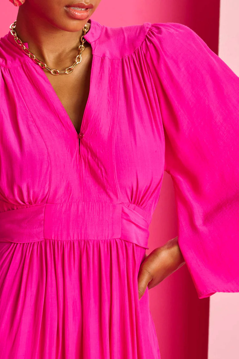 POM AMSTERDAM | Imperial Fuchsia Dress | Pink LONDNWORKS POM AMSTERDAM | Imperial Fuchsia Dress | Pink LONDNWORKS