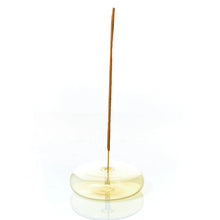 Load image into Gallery viewer, MÆGEN | Dimple Hand Blown Glass Incense Holder | Yellow - LONDØNWORKS