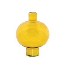 Load image into Gallery viewer, URBAN NATURE CULTURE | Vase Recycled Glass Round | Yellow - LONDØNWORKS