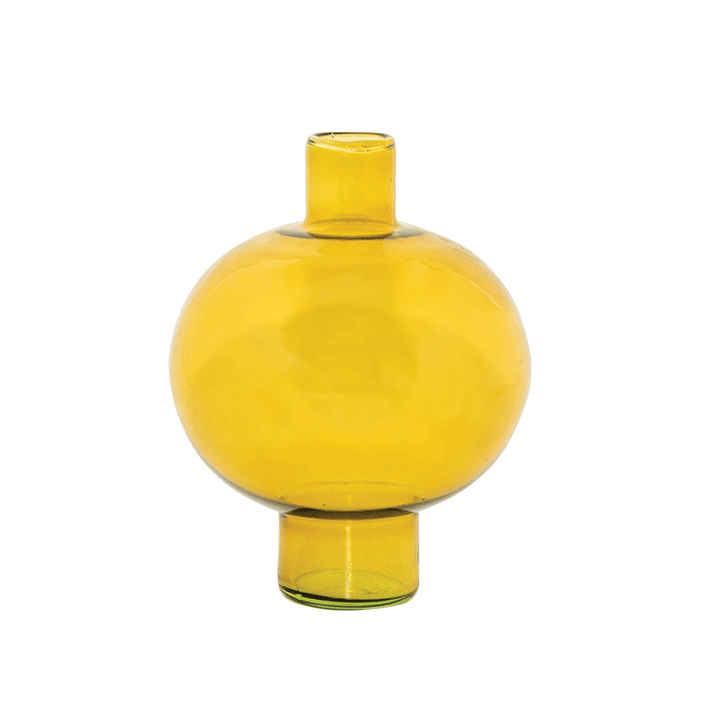 URBAN NATURE CULTURE | Vase Recycled Glass Round | Yellow - LONDØNWORKS