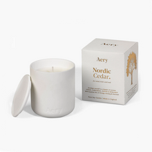 Load image into Gallery viewer, AERY | Nordic Cedar Scented Candle | White Clay - LONDØNWORKS