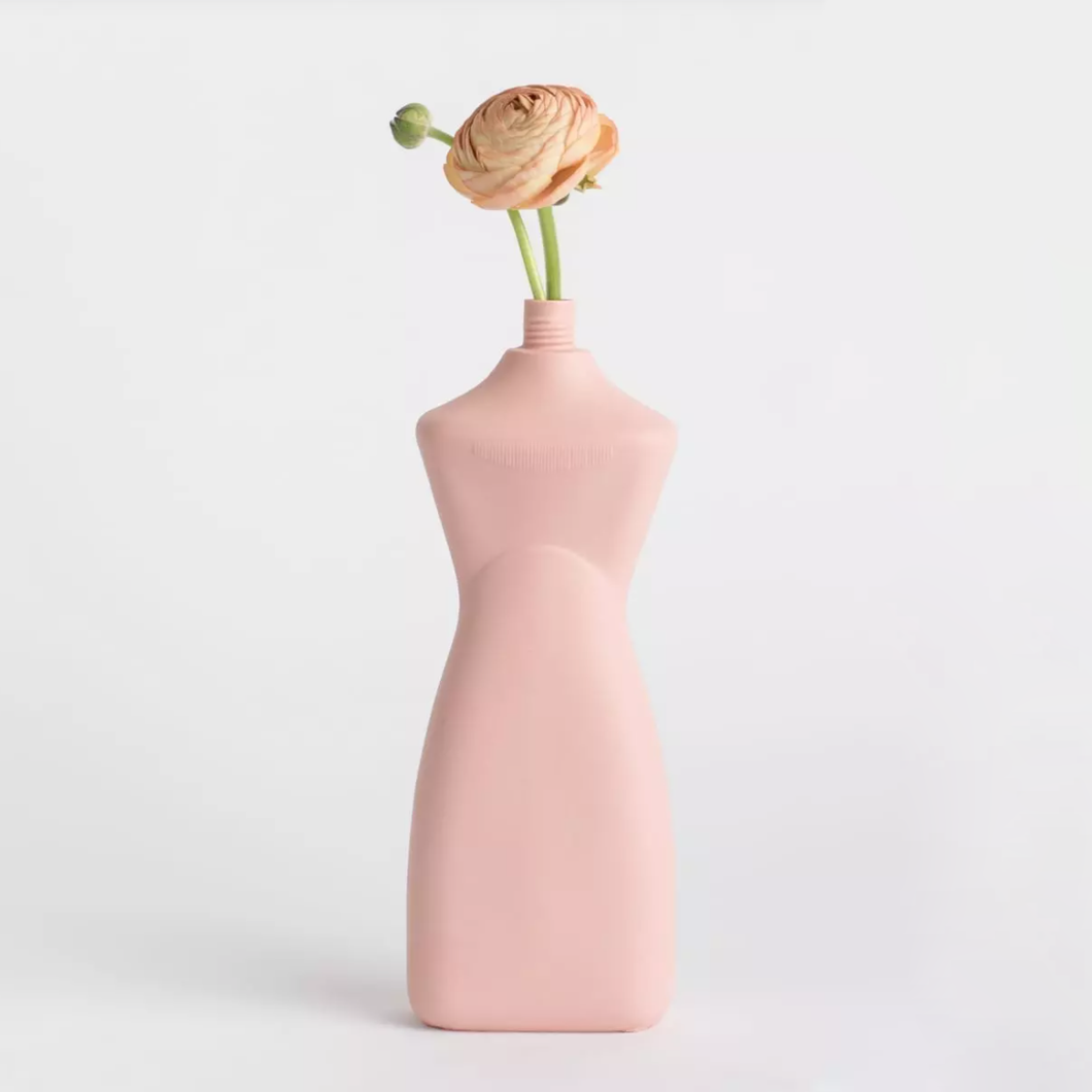 MIDDLE KINGDOM | Curvy Bottle Vase Ceramic | Dusty Pink - LONDØNWORKS