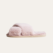 Load image into Gallery viewer, AMERICANDREAMS | Lou Faux Fur Slippers | Light Pink - LONDØNWORKS