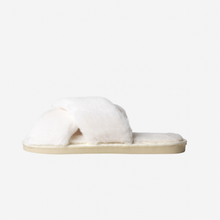 Load image into Gallery viewer, AMERICANDREAMS | Lou Faux Fur Slippers | Cream White - LONDØNWORKS