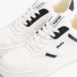 MoEa | Grape Vegan Sneakers | Black & White - LONDØNWORKS