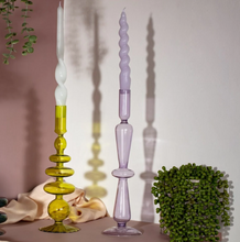 Load image into Gallery viewer, MÆGEN | Spiral Taper Candles | Lilac - LONDØNWORKS