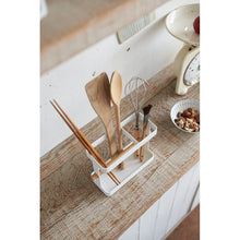 Load image into Gallery viewer, YAMAZAKI | Tosca Wide Utensil Stand | White - LONDØNWORKS