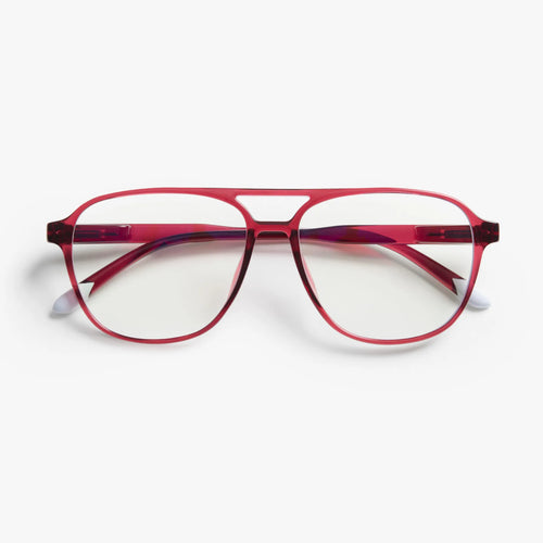 BARNER | Brad | Blue Light Glasses | Glossy Cherry Lacquer