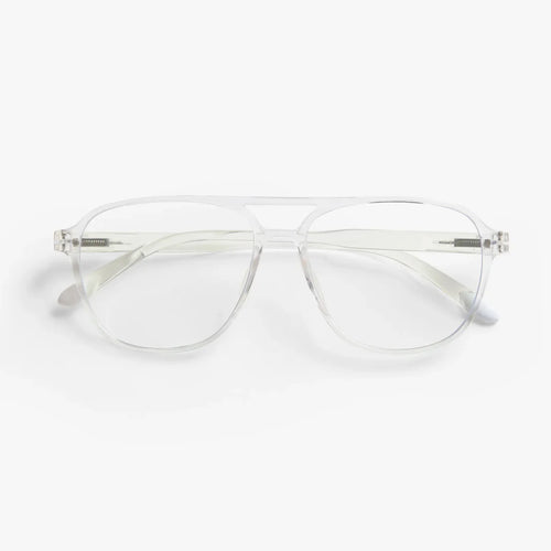 BARNER | Brad | Blue Light Glasses | Glossy Crystal
