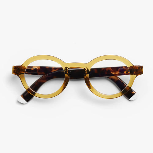 BARNER | Charles | Blue Light Glasses | Glossy Ecru Olive Combo