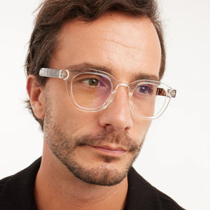 BARNER | Andy | Blue Light Glasses | Glossy Crystal Combi