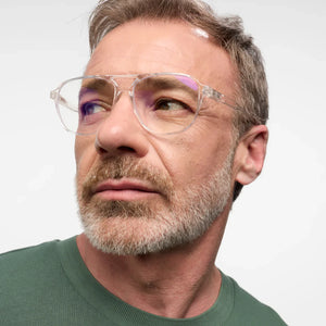 BARNER | Brad | Blue Light Glasses | Glossy Crystal