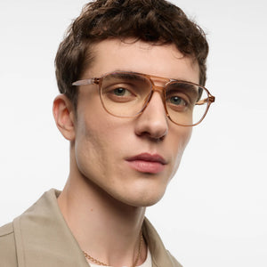 BARNER | Brad | Blue Light Glasses | Glossy Rose