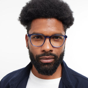 BARNER | Dalston | Blue Light Glasses | Glossy Bright Cobalt