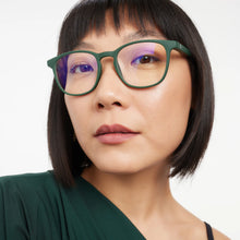 Load image into Gallery viewer, BARNER | Dalston | Blue Light Glasses | Dark Green